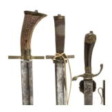 Four German and Austrian hunting hangers, 19th century