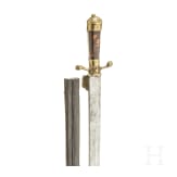 A German hunting hanger, circa 1760