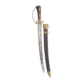A hunting hanger with blade by Wolffertz, Solingen, last third of the 18th century