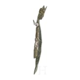 Corpus Christi aus Bronze von einem romanischen Kruzifix, 11. - 12. Jhdt.