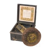 Plattenspieldose "Symphonion", Leipzig-Gohlis, Symphonion-Musikerwerke, um 1900