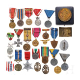 A small group of European medals and badges
