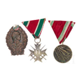 Three Bulgarian awards, 19th/20th century