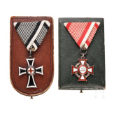 Two cased decorations