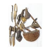 A collection of Persian firearms accessories and blank weapons, 19th/20th century