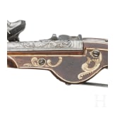 A Victorian collector's replica wheellock pistol made of original parts