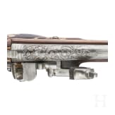 A Victorian collector's replica wheellock pistol made of original parts