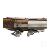 A German flintlock gun, circa 1760