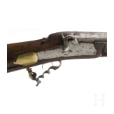 A heavy German target percussion rifle, circa 1800
