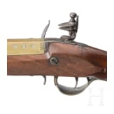 A blunderbuss with spring-loaded bayonet by J. Dawkes in Birmingham, ca. 1800
