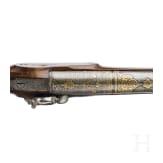 An Austrian percussion gun with an Oriental barrel by I. Ausserer in Bolzano, circa 1840