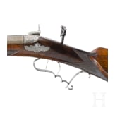 A percussion target rifle by Peter Schenk in Marienbad, circa 1850