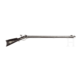 A percussion target rifle by Abijah C. Stevens, Hudson/N.Y., circa 1860