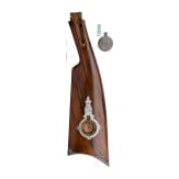 A percussion target rifle by Abijah C. Stevens, Hudson/N.Y., circa 1860