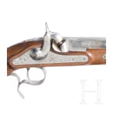 A percussion pistol and rifle, Italian replicas