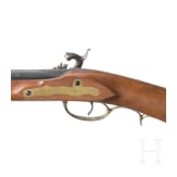 A percussion pistol and rifle, Italian replicas