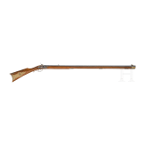 A percussion rifle, replica in the style of the so-called "Kentucky Rifle"