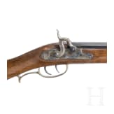 A percussion rifle, replica in the style of the so-called "Kentucky Rifle"