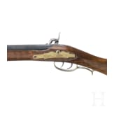 A percussion rifle, replica in the style of the so-called "Kentucky Rifle"