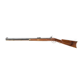 A percussion rifle, replica in the style of the so-called "Hawken Rifle"