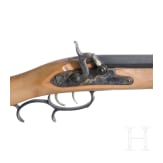 Two percussion rifles, replicas in the style of the "Hawken Rifle"