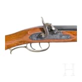 Two percussion rifles, replicas in the style of the "Hawken Rifle"