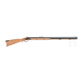 Two percussion rifles, replicas in the style of the "Hawken Rifle"