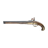 A flintlock pistol by Daniel Thiermay in Paris, circa 1740