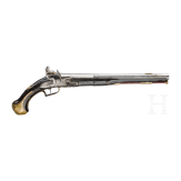 A long Flemish flintlock pistol, circa 1740