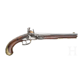 A French flintlock pistol, circa 1760