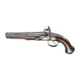 A French double-barreled flintlock pistol, circa 1760