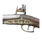 A French flintlock pistol, circa 1760