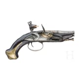 A Italian flintlock muff pistol made by Martinoni circa 1760