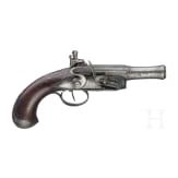 A French flintlock muff pistol circa 1780