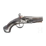 A French flintlock muff pistol circa 1780