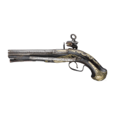 A Miquelet flintlock pistol, Spain circa 1780