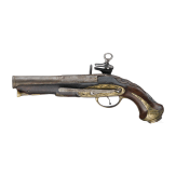 A miquelet flintlock pistol, Spain circa 1780