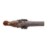 A side-by-side flintlock pistol by W. Paris, Derby, circa 1795