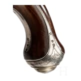 A side-by-side flintlock pistol by W. Paris, Derby, circa 1795
