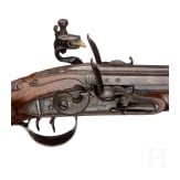 A side-by-side flintlock pistol by W. Paris, Derby, circa 1795