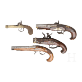 A small collection of South German flintlock and percussion pistols, 18th and 19th century