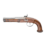 A percussion pistol by Strixner in Vienna, circa 1800