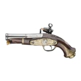 A Spanish miquelet flintlock pistol, circa 1800
