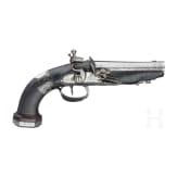 A French flintlock muff pistol made by Biche a Vesoul, France circa 1810