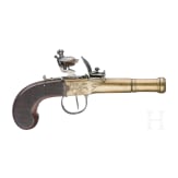 A Belgian flintlock pistol, circa 1820