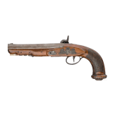 A percussion pistol by Berleur à Liège, circa 1820