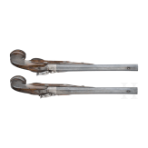 A pair of German percussion pistols, circa 1840