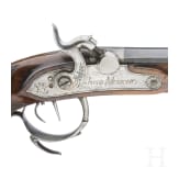 A pair of German percussion pistols, circa 1840