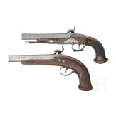 Two French or Belgian officer's pistols, circa 1840