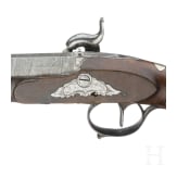 Two French or Belgian officer's pistols, circa 1840